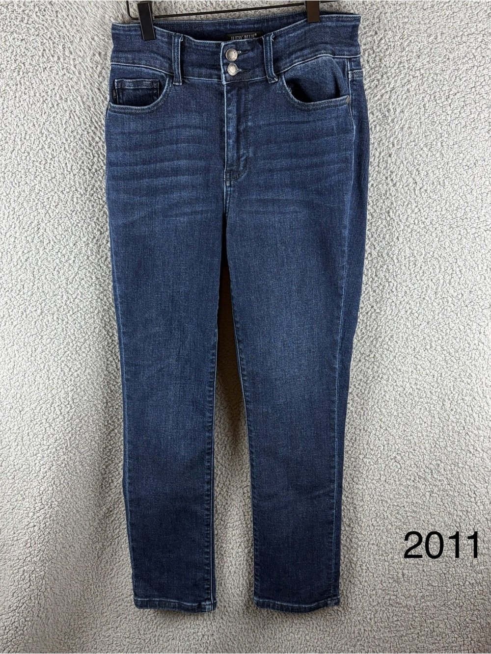 Judy Blue Women’s Dark Wash Skinny Blue Jeans Capri Fit Size 7/28